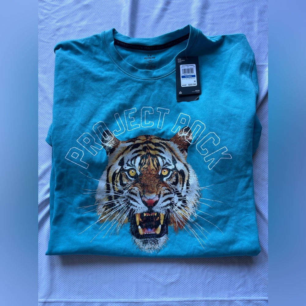 Project Rock Shirt we stay hungry, we devour size XL NWT